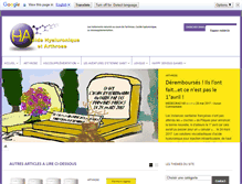 Tablet Screenshot of hyaluronique-arthrose.com